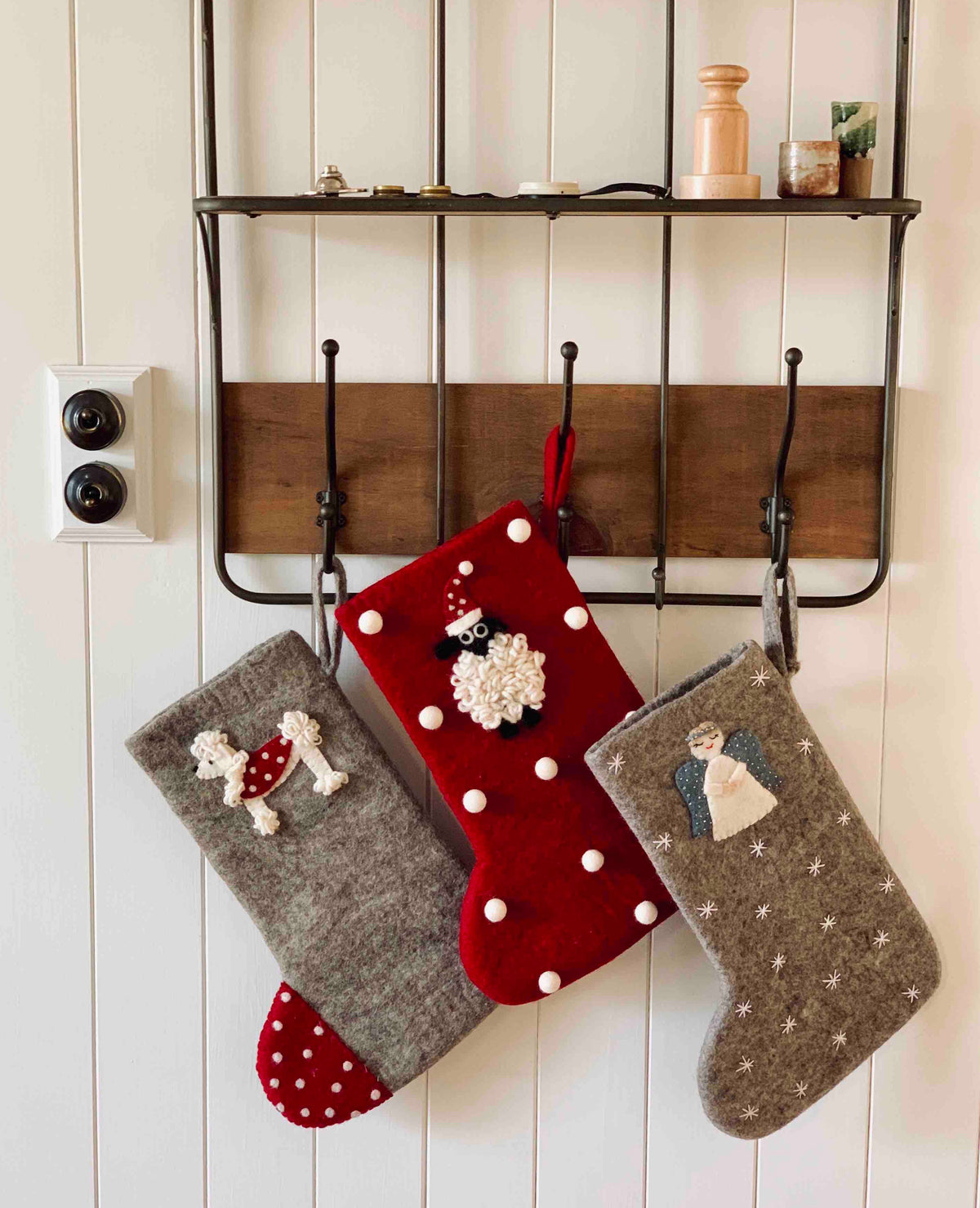 Christmas stocking with angel - Pashom