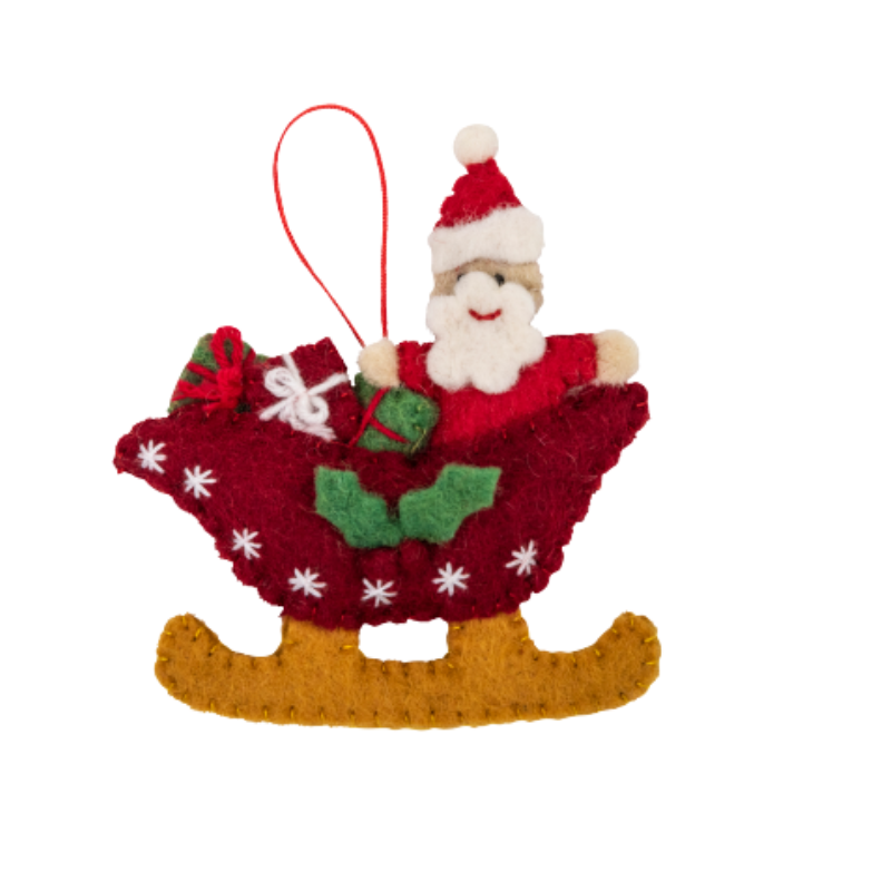 Santa in Sleigh Christmas Decoration