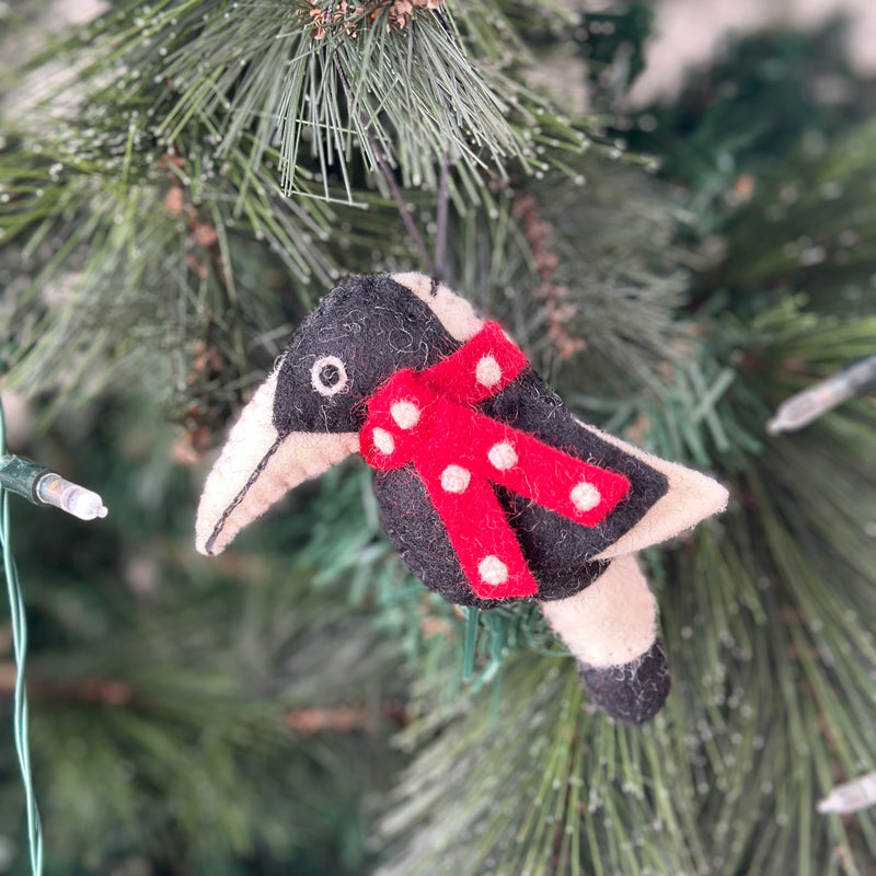 Magpie Christmas tree decoration - Pashom