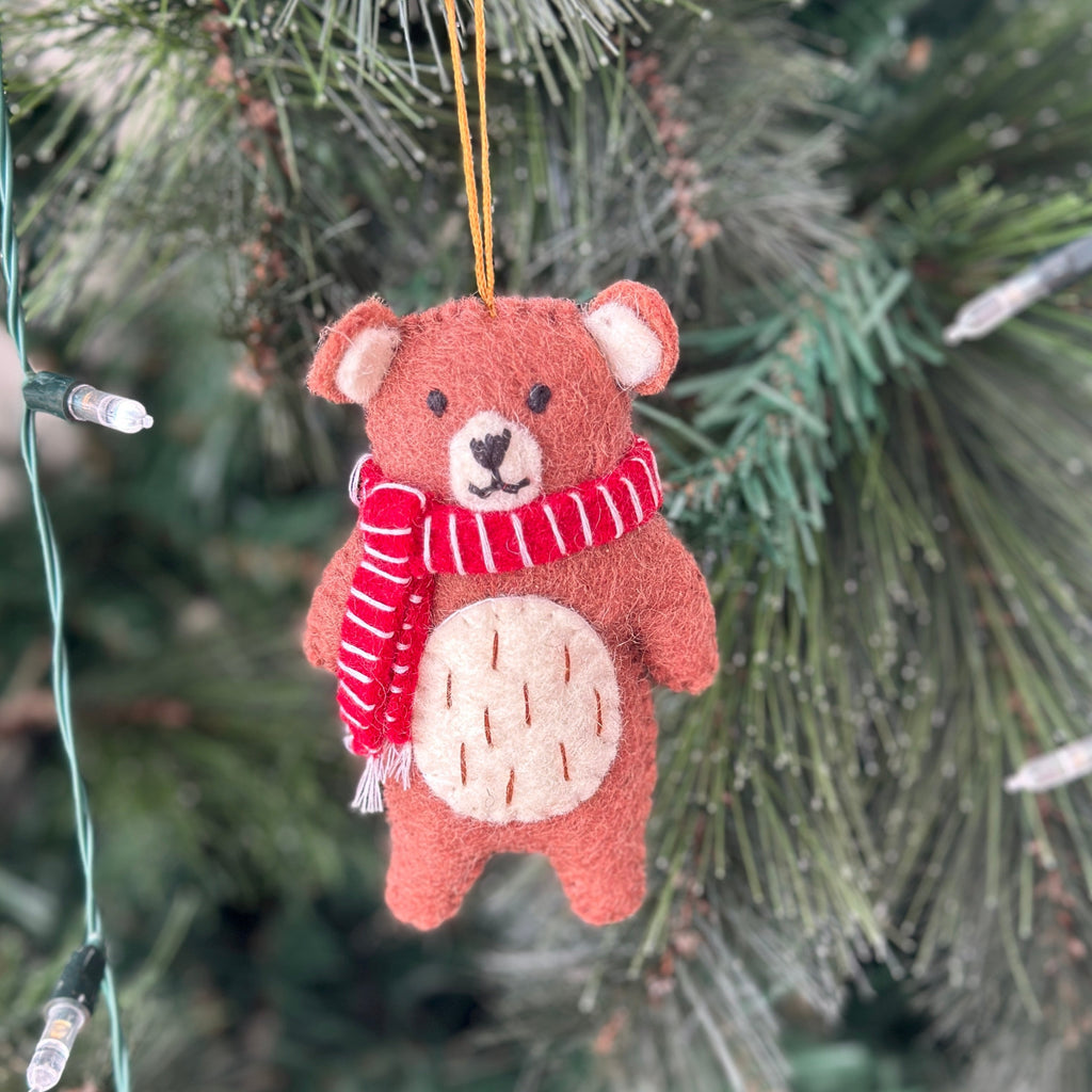 Christmas bears with scarves - Pashom