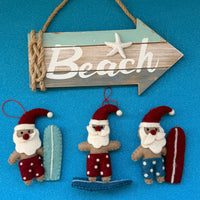 Surfing Santa Christmas Decoration | Aussie Christmas