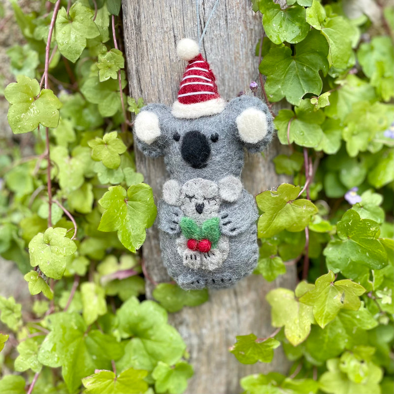 Christmas Koala with baby - Pashom