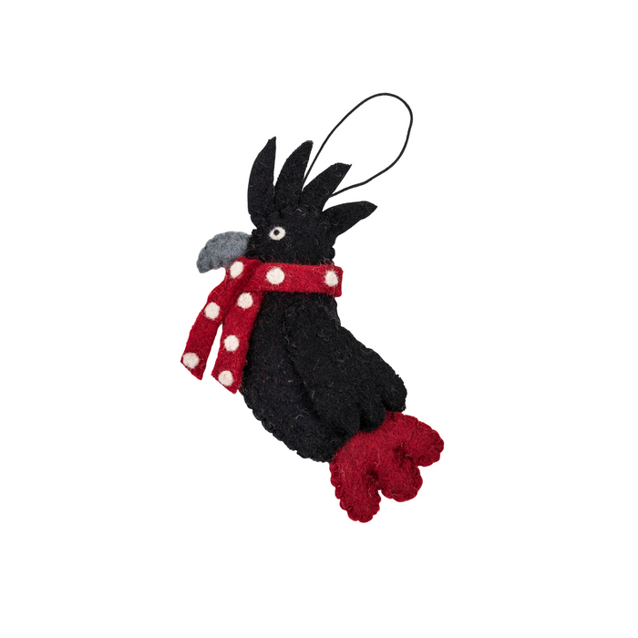 Black Cockatoo Christmas decoration