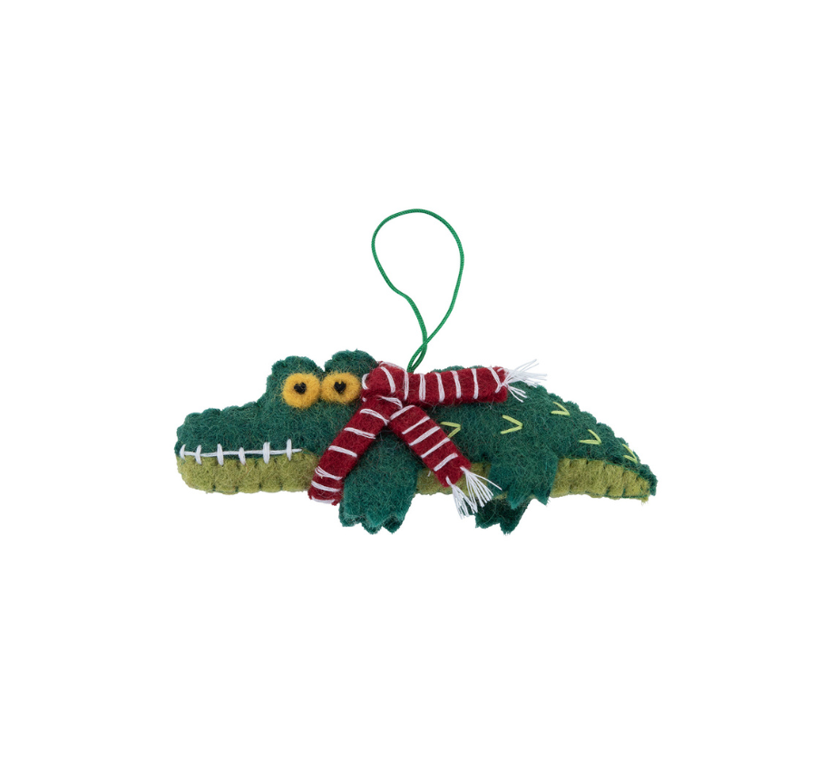 Christmas Crocodile w Scarf