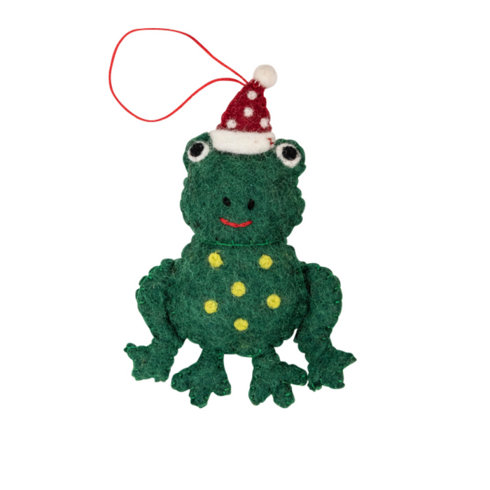 Christmas Frog Decoration