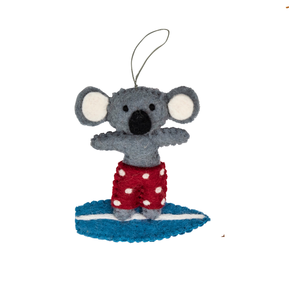 Surfing Koala Christmas tree decoration - Pashom