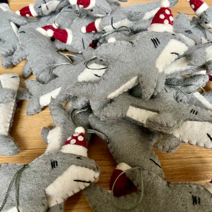 Christmas Shark Decoration