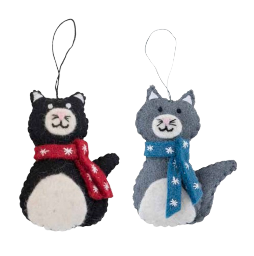 Christmas Cats with scarves - Pashom