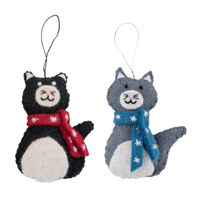Christmas Cats with scarves - Pashom