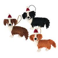 Border Collie Christmas decorations