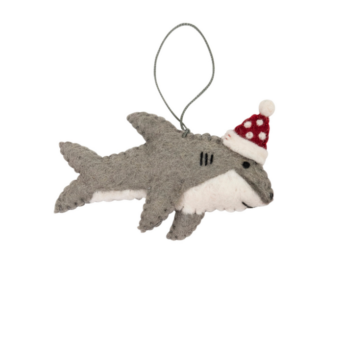 Christmas Shark Decoration