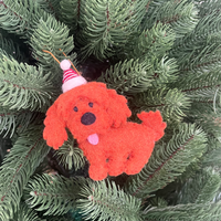 Cavoodle Christmas Tree decoration / Cockapoos in hat