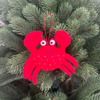 Christmas Crab Decoration | Christmas Coastal - Pashom