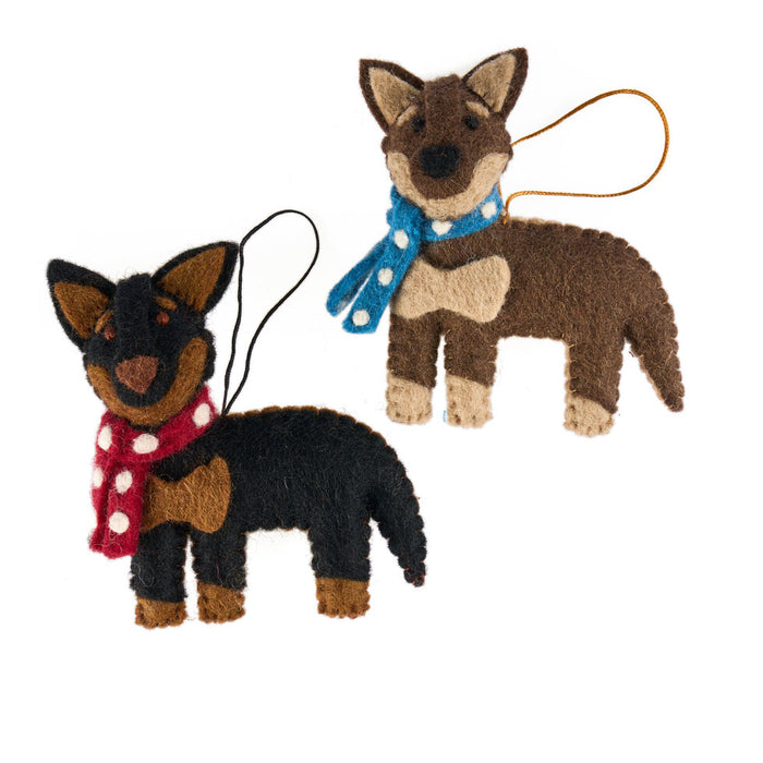 Christmas Kelpie dog decoration