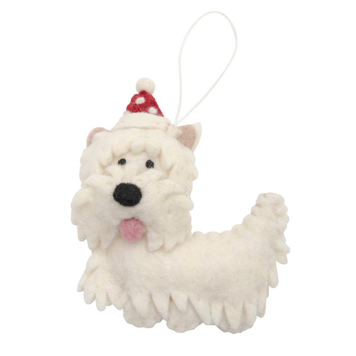 West Highland Terrier in Christmas