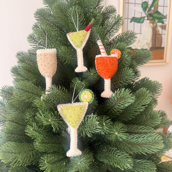 Champagne and Aperol Spritz Christmas decorations - Pashom