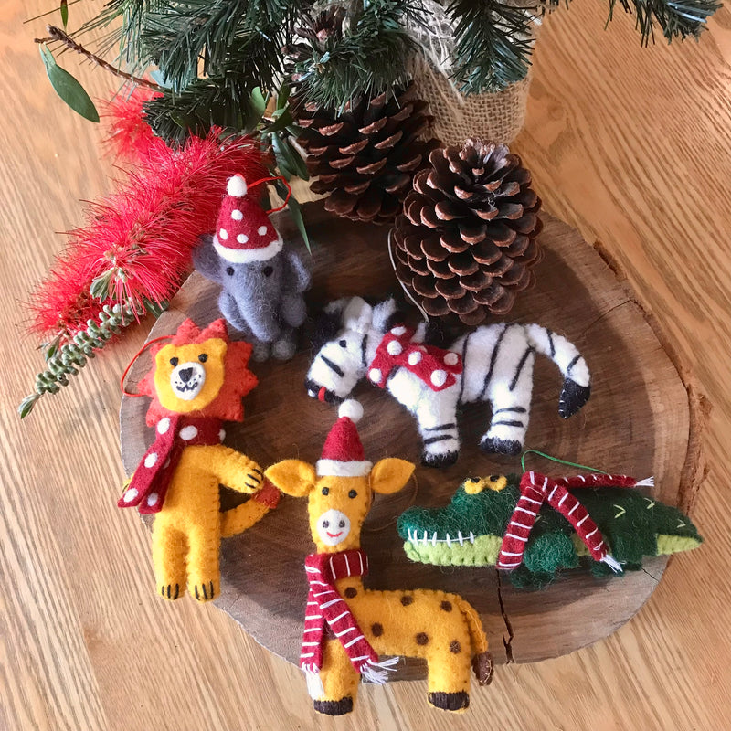 Christmas African Animal decorations - individual - Pashom