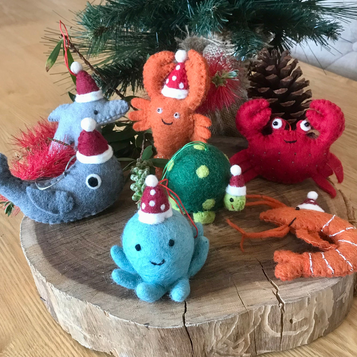 Christmas sea creatures