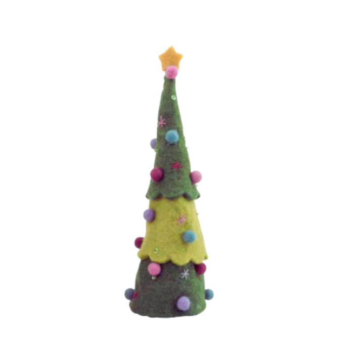 Christmas standing felt ball tree - Pashom