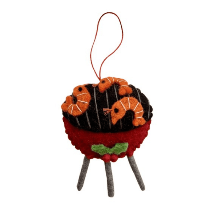 Prawn on BBQ Christmas decoration