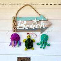 Sea Creature Christmas Decorations – Turtle, Octopus & Jellyfish