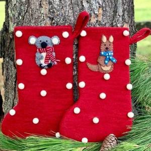 Christmas stocking decoration with gorgeous Kangaroo