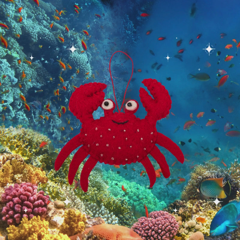 Christmas Crab Decoration