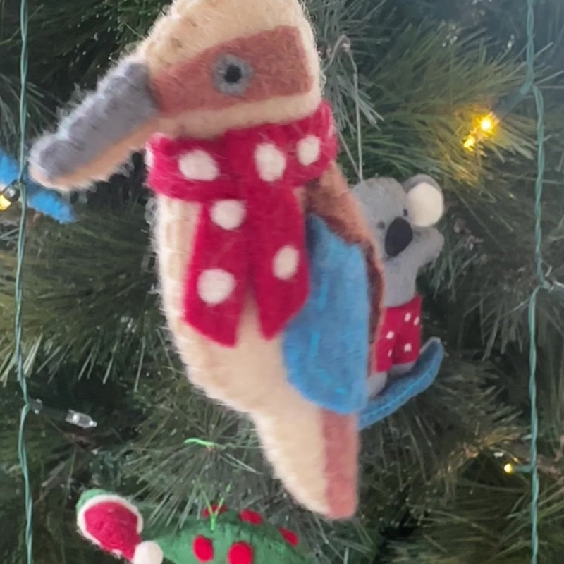 Kookaburra Christmas tree decoration