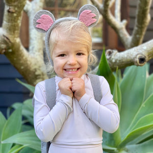Cute girl in koala ears