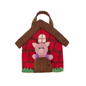 Three Little Pigs Finger Puppet Play Bag - Pashom