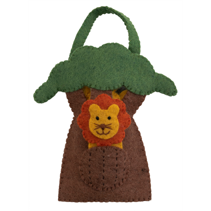 African Animal Finger Puppet Play Bag - Pashom