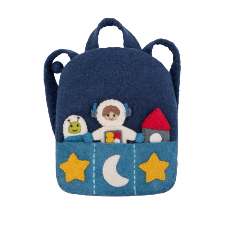 Astronaut Finger Puppet Backpack - Pashom