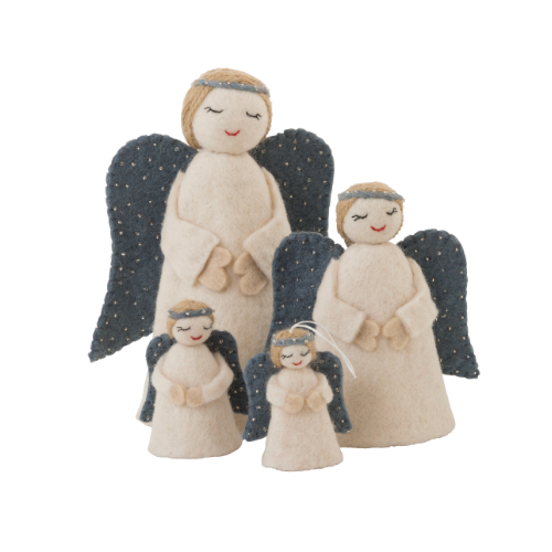 Christmas angel family - blue - Pashom