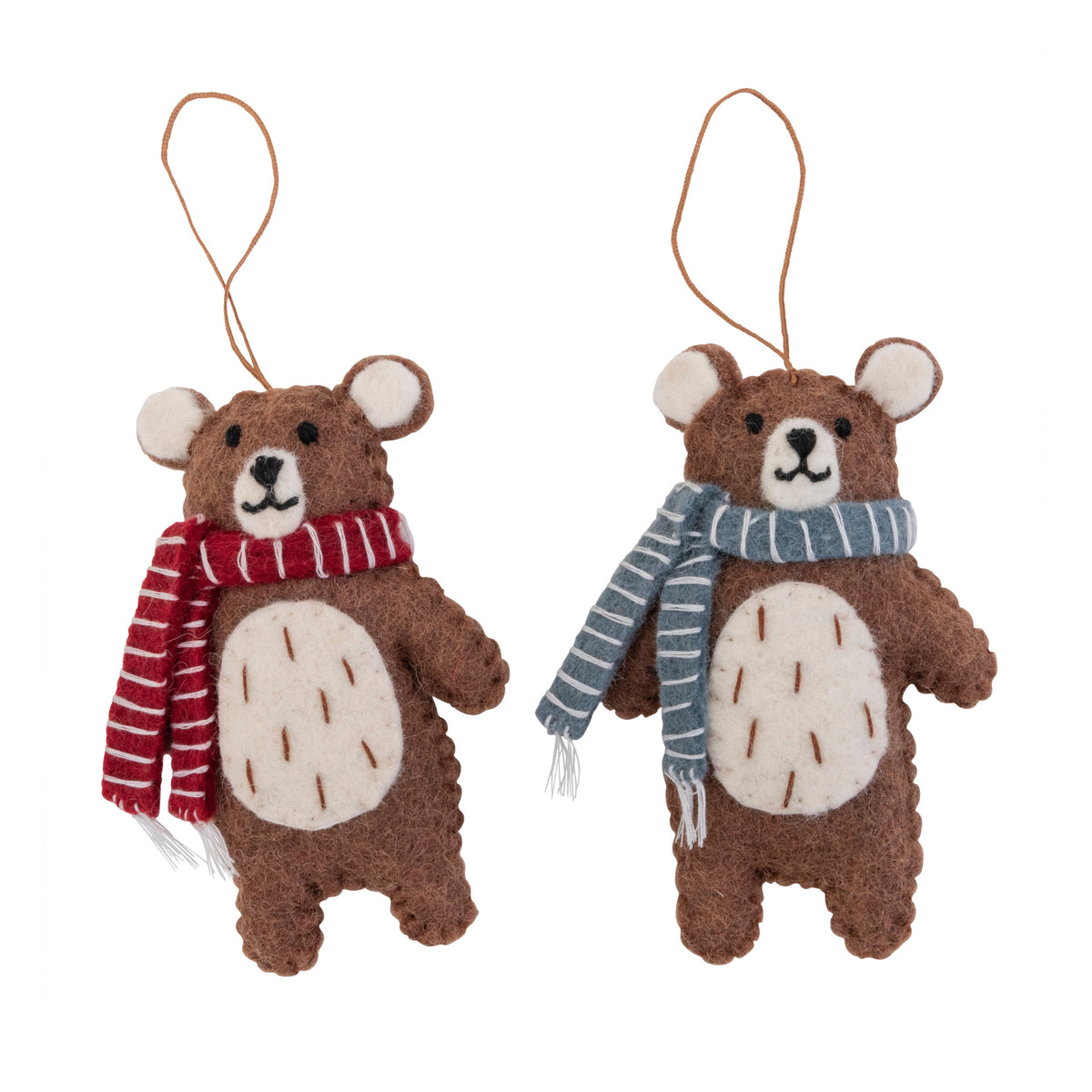 Christmas bears with scarves - Pashom