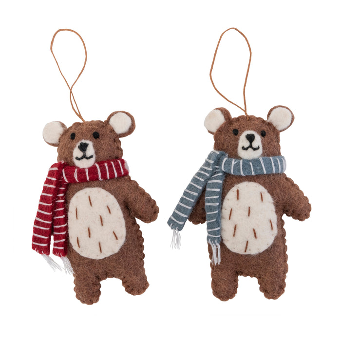 Christmas bears with scarves - Pashom