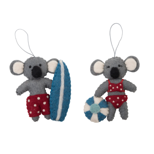 Christmas Koalas with Surfboard and bikini - DRAFT - Pashom