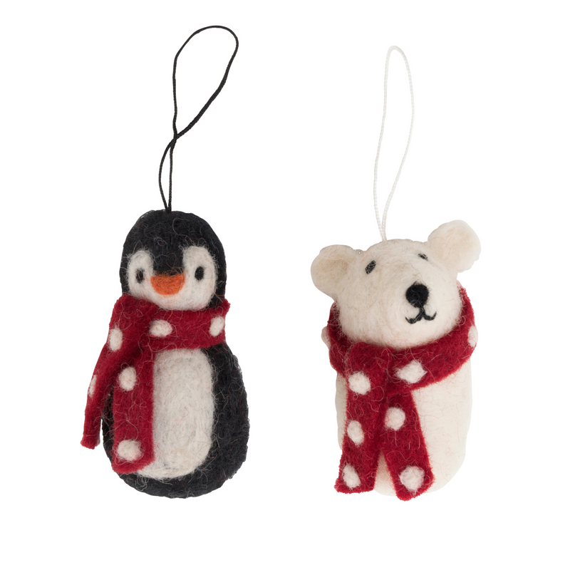 Christmas penguin + polar bear - Pashom