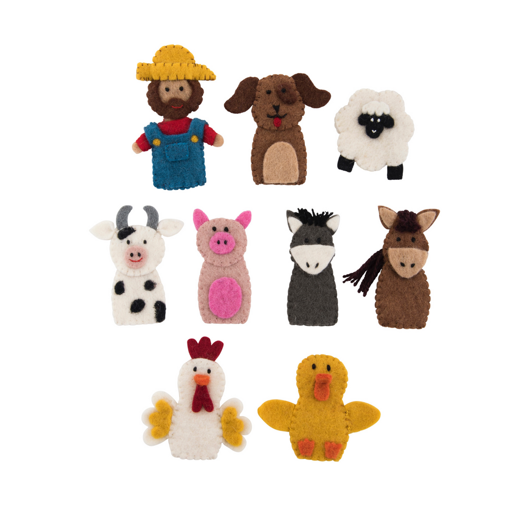 Farmyard Animal Finger Puppets - Pashom