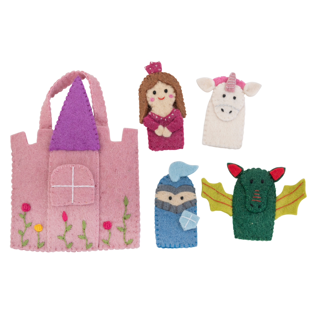 Princess Finger Puppet Play Bag - Pashom