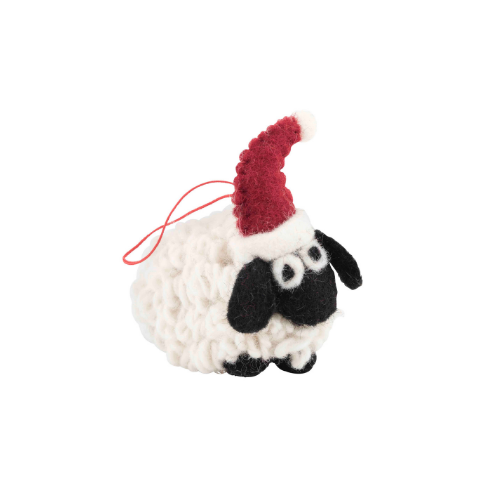 Christmas woolly sheep decoration - Pashom