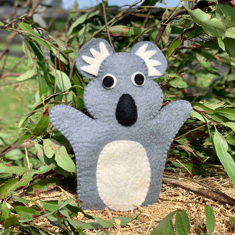 Save koala handmade puppet australia animals