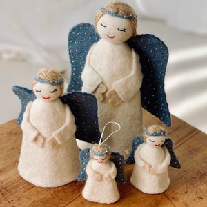 Christmas angel family - blue - variable