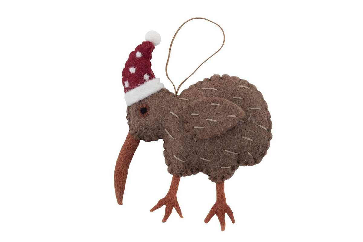 Kiwi bird Christmas tree decoration - Christmas