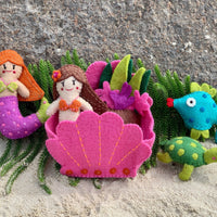 handmade felt Mermaid play set